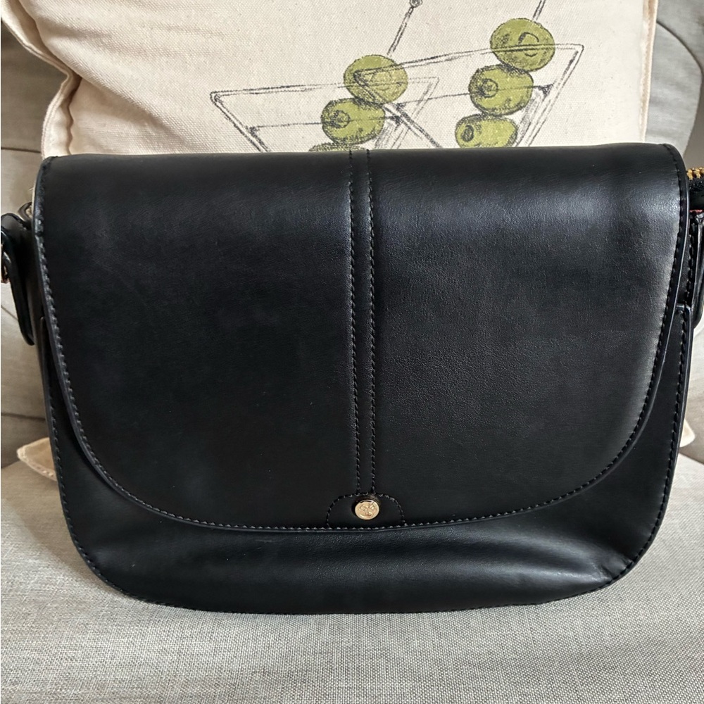 Spartina 449 Black genuine leather Crossbody Bag